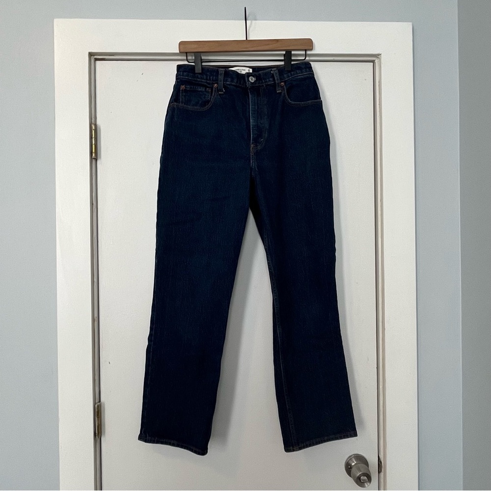 Abercrombie & Fitch Curve Love 90s straight ultra high rise size 29 blue jeans
